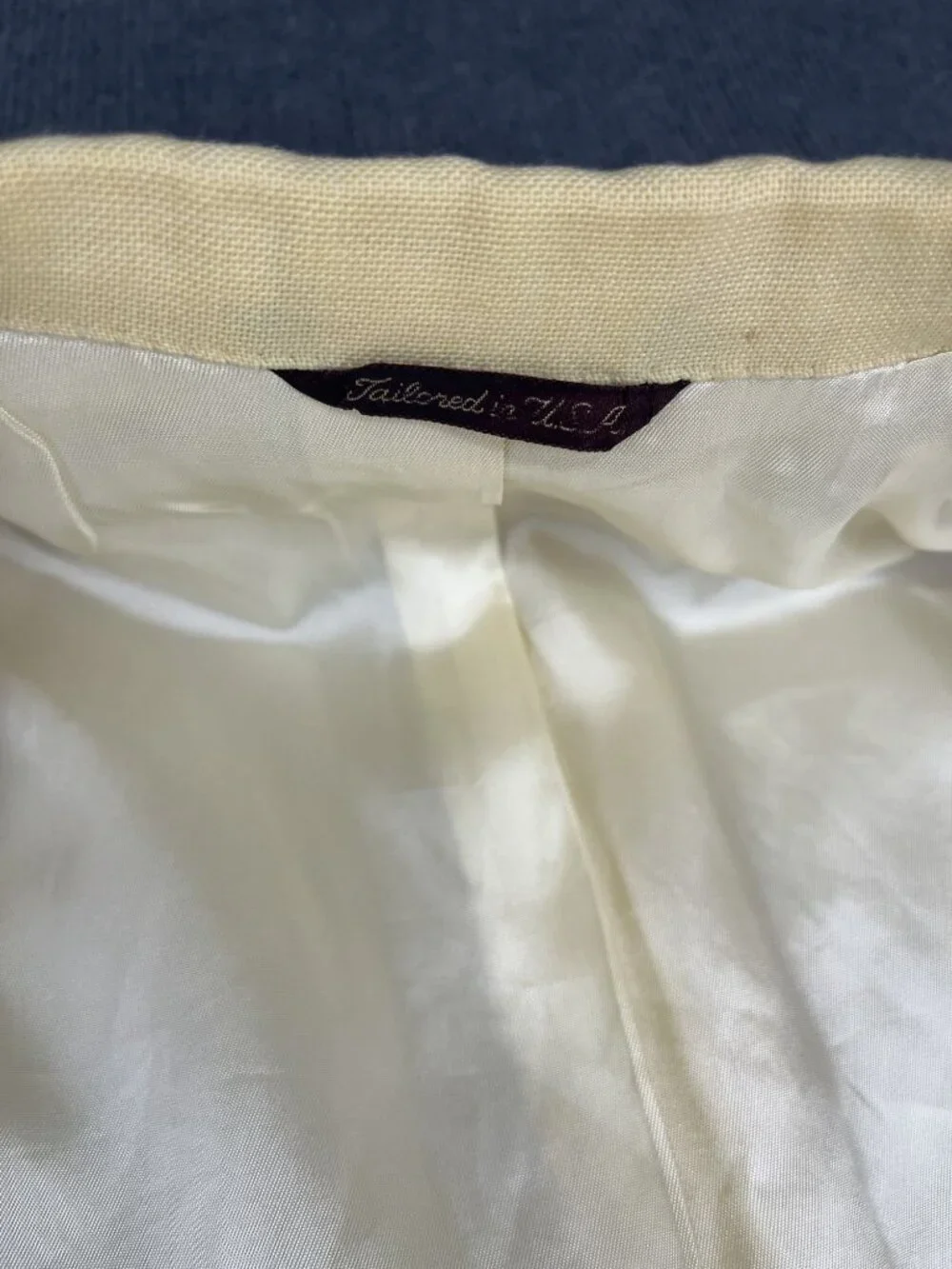 Cricketeer Mens  Yellow Blazer 2-Button Sport Coat 38